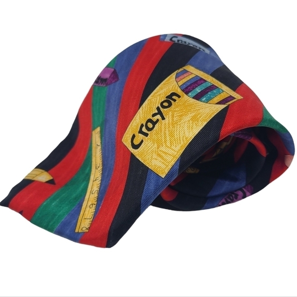 The Save the Children Collection | Multicolored Crayon Printed Novelty Tie (OS) - Picture 5 of 10